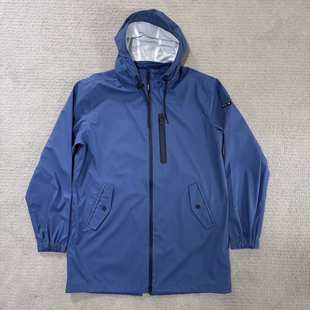Batela Sea Style Hooded Rain Coat Full Zip Jacket Adult XXL Coastal Waterproof - Picture 1 of 9